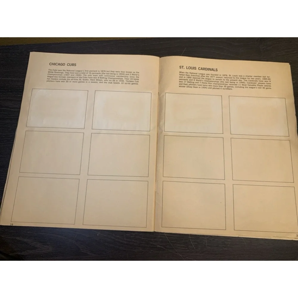 1963 Post Cereal JELL-O Baseball Card Collector's Album with 15 Cards